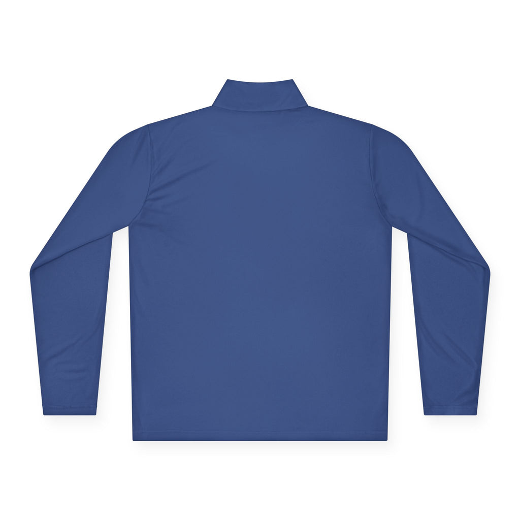 Quarter-Zip Pullover — Minimal Monogram 'T' Embroidered Pullover