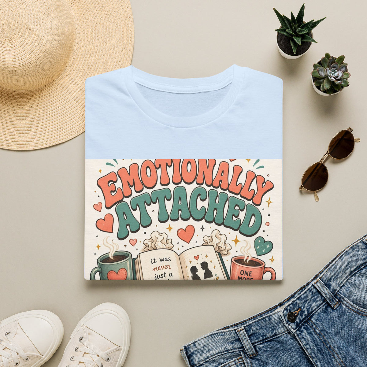 Whimsical T Shirt Design Celebrating Emotional Attachment To Fictional Characters