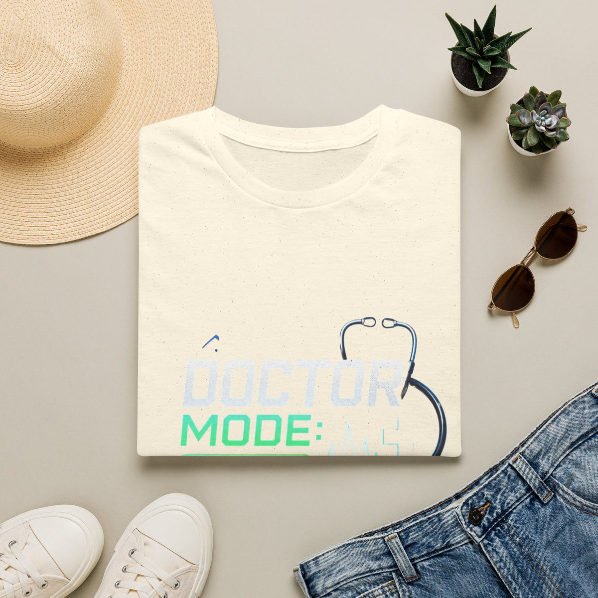 Modern Graphic T Shirt Design Featuring Doctor Mode Text