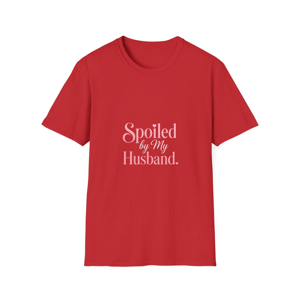 Spoiled Husband T-Shirt — Cute Pastel 'Spoiled' Graphic Tee for Wife or Partner Gifts