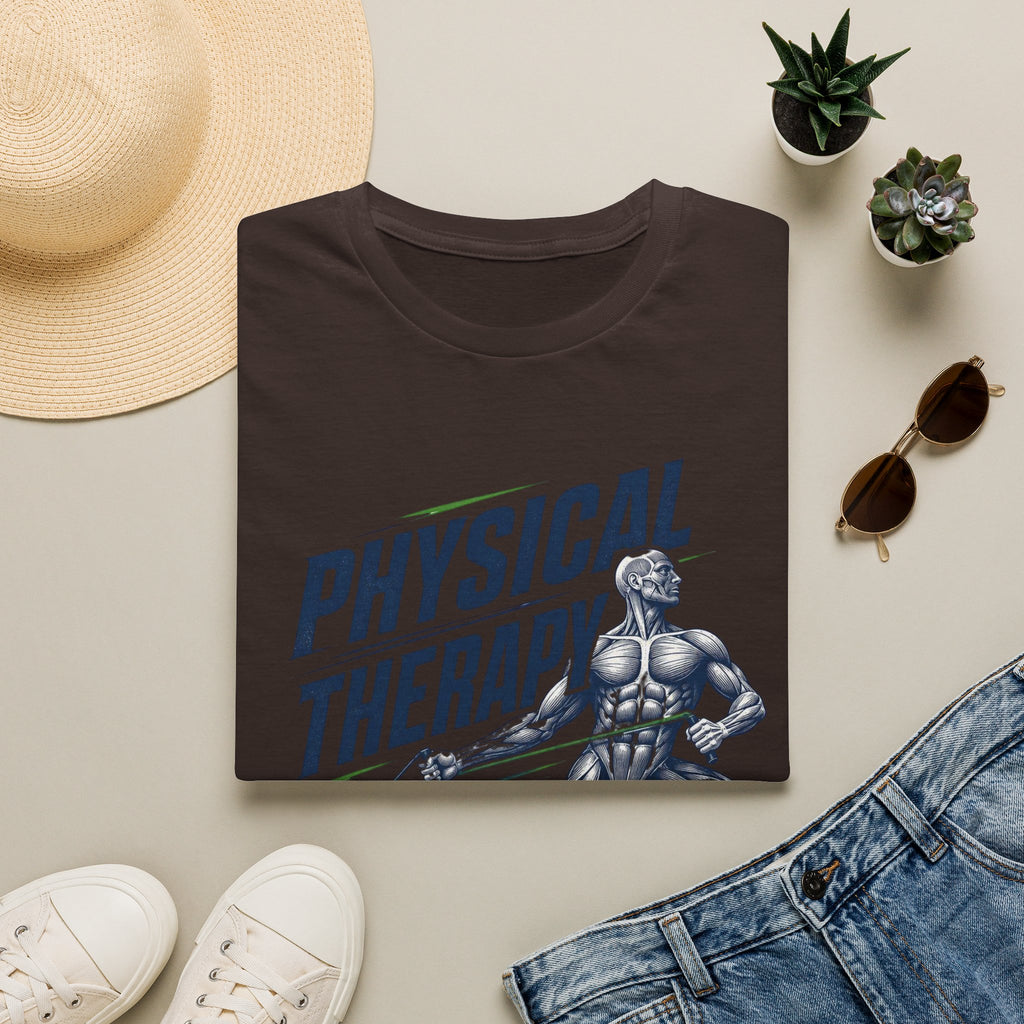 Bold Typography Design With Muscular Figure And Dynamic Lines