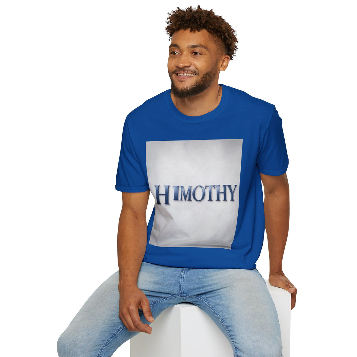 Timothy Name Graphic T-Shirt — 'HIMOTHY' Vintage Lettering Tee