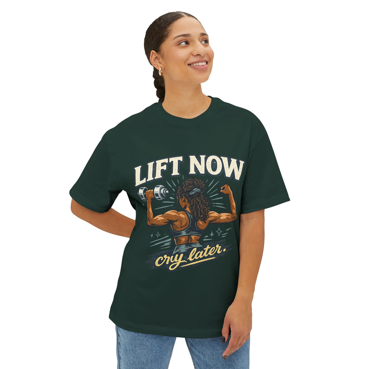 Lift Now Cry Later Tee — Women’s Fitness Graphic T-Shirt