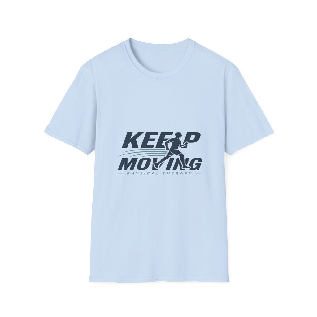 Minimalist T-Shirt Design Featuring _Keep Moving_ Statement- Graphic Tees