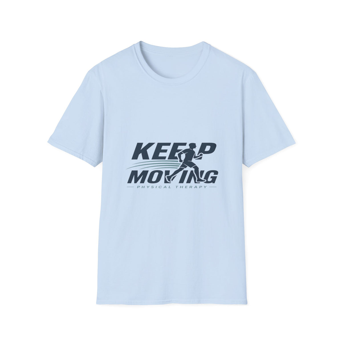 Minimalist T-Shirt Design Featuring _Keep Moving_ Statement- Graphic Tees
