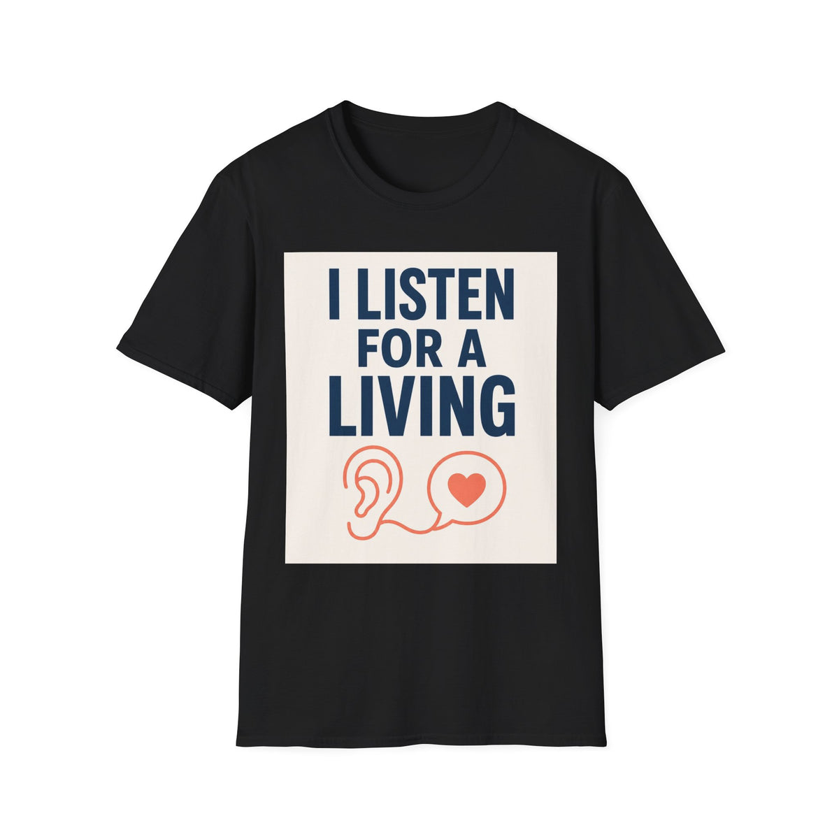 Bold Text And Minimalist Ear Illustration In Modern Design