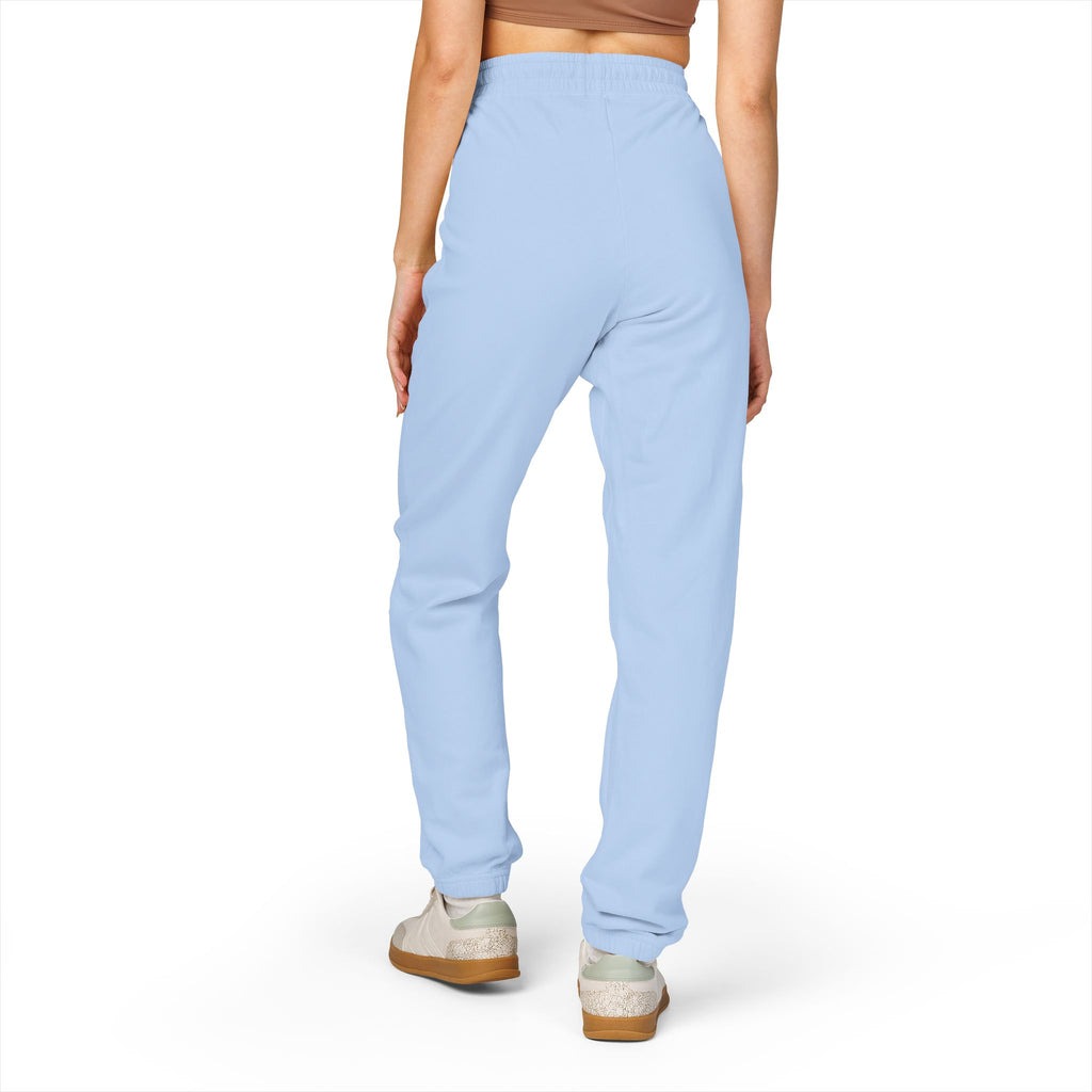 Embroidered Mini Palm Joggers — Garment-Dyed Fleece Sweatpants