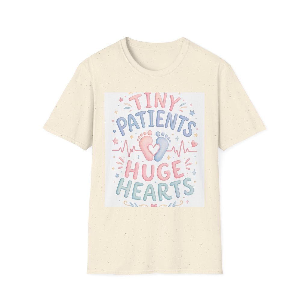 Whimsical T Shirt Design Featuring Tiny Patients Huge Hearts