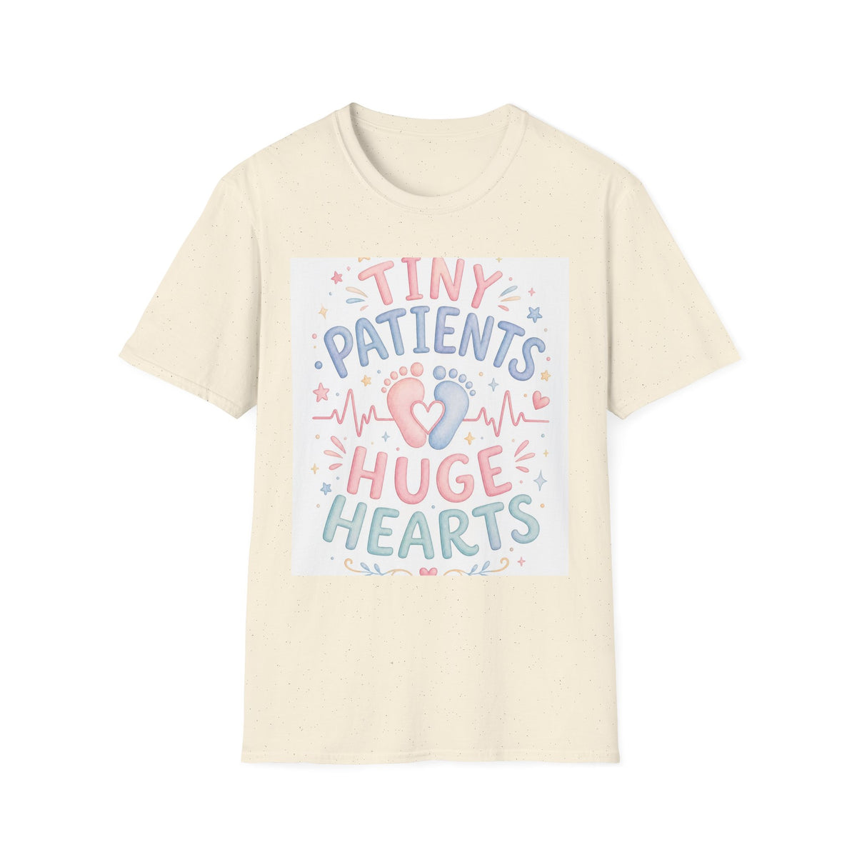 Whimsical T Shirt Design Featuring Tiny Patients Huge Hearts