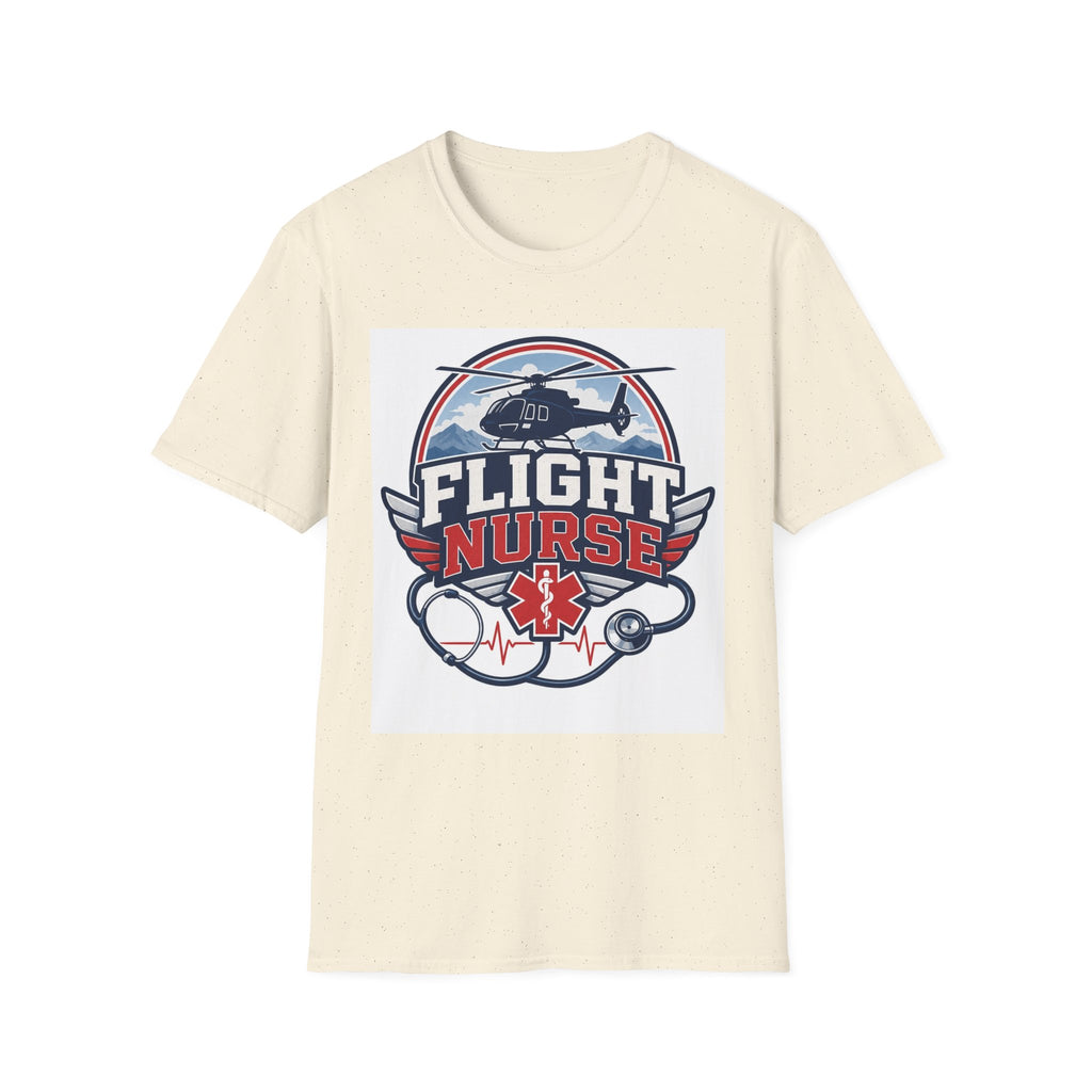 Aviation Inspired T Shirt Design Featuring Flight Nurse Graphic