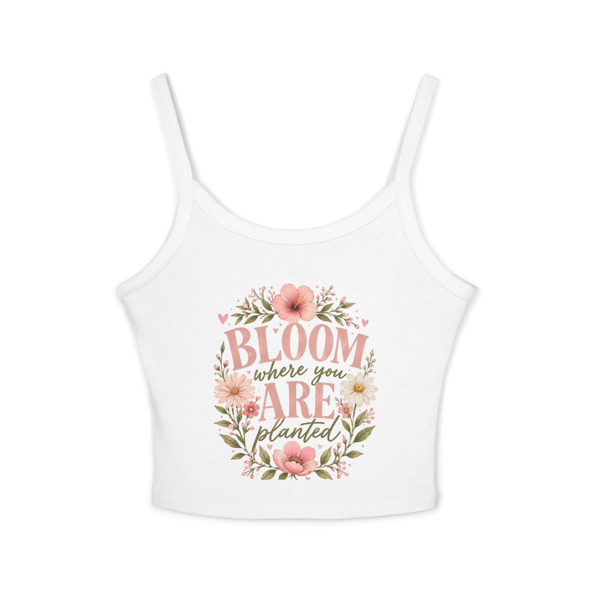 Bloom Where You Are Planted Floral Tank