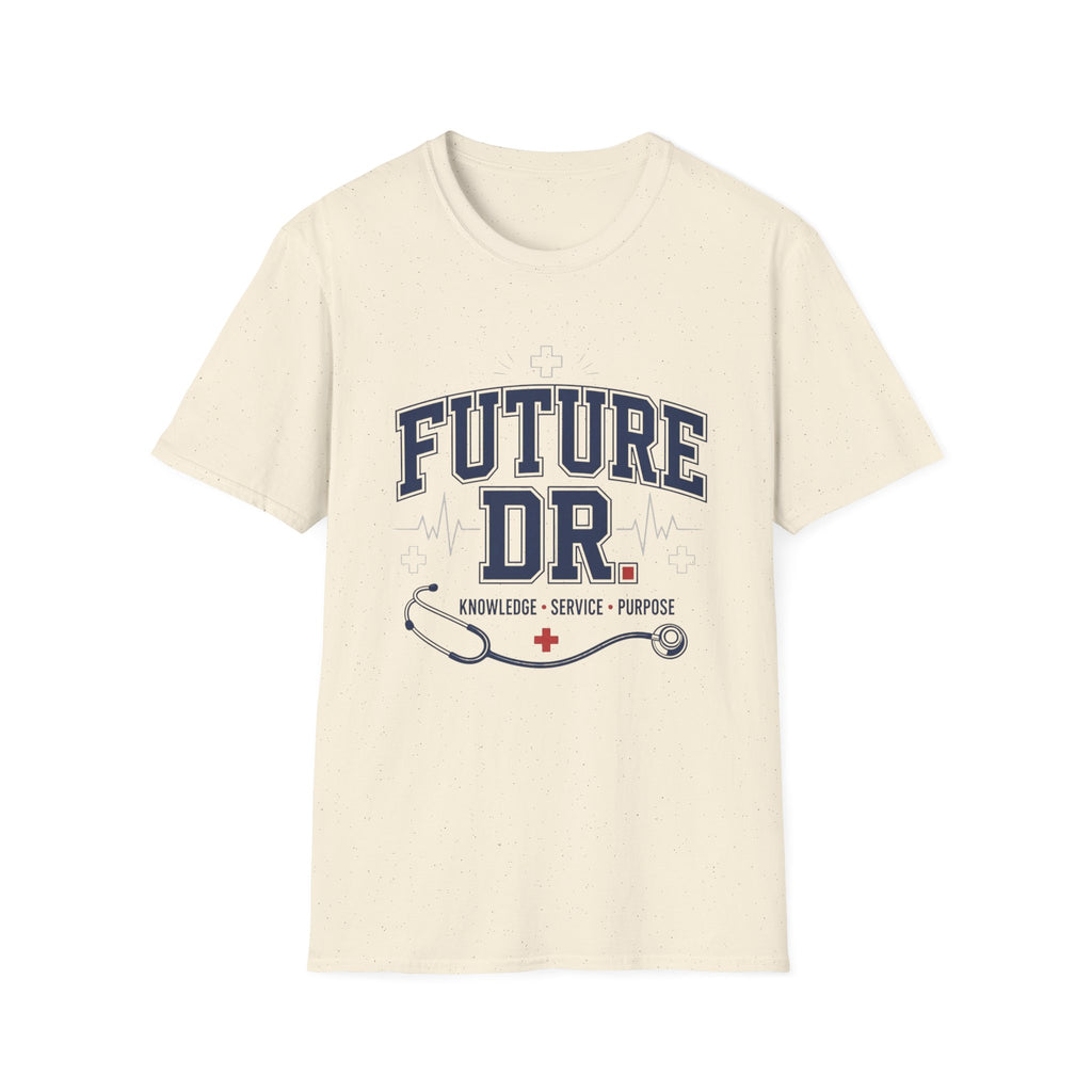 Collegiate T Shirt Design With Future Dr Text And Medical Accents