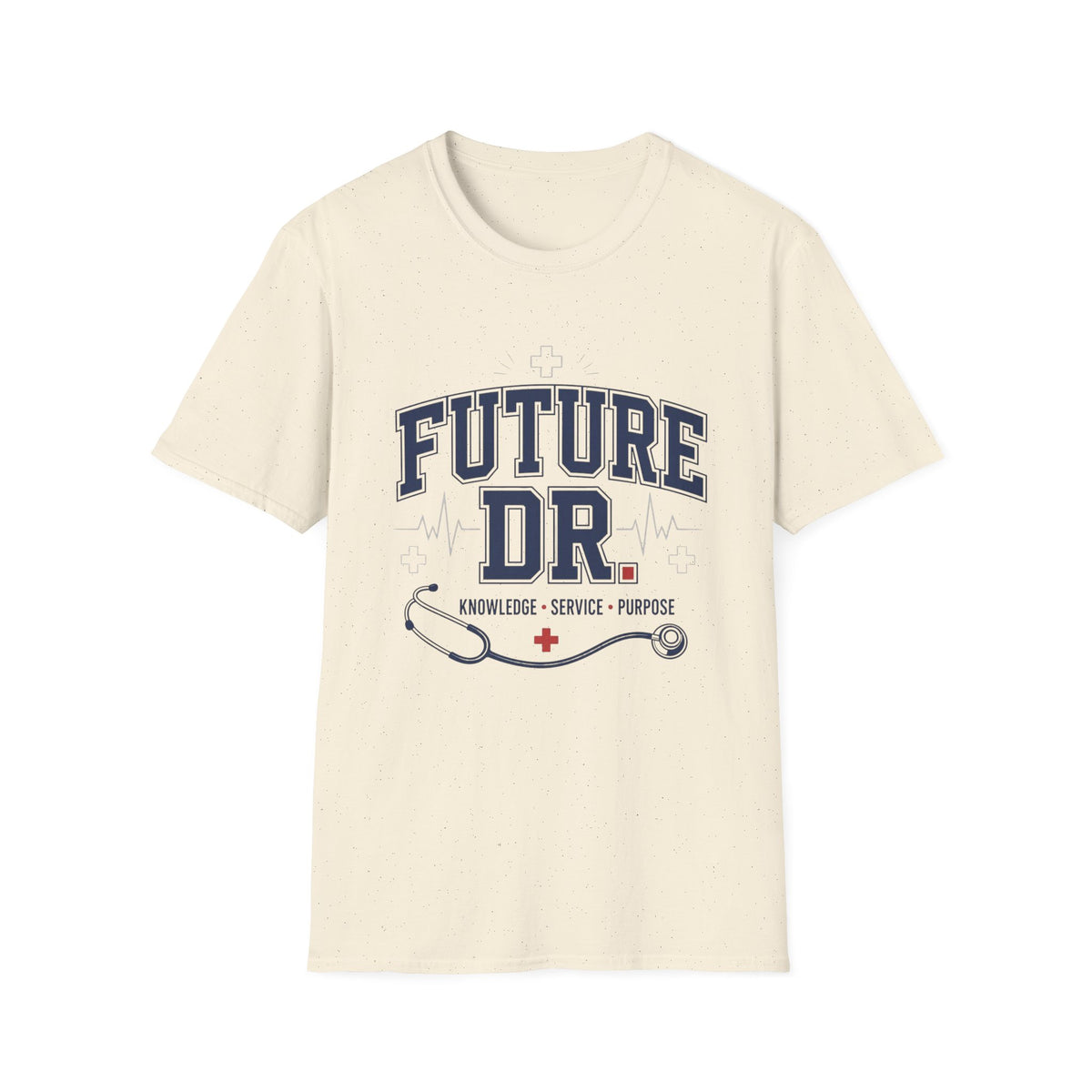 Collegiate T Shirt Design With Future Dr Text And Medical Accents