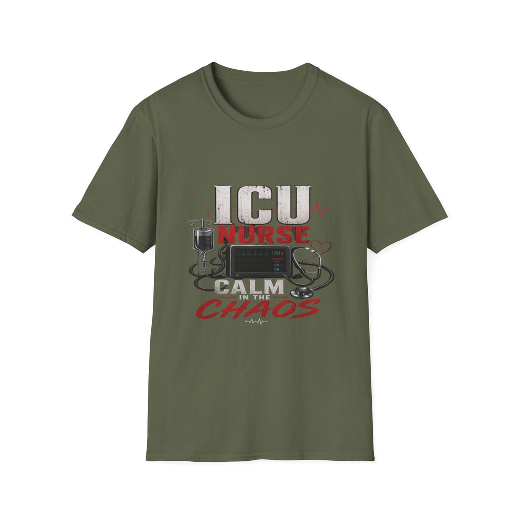 Powerful ICU Nurse T-Shirt Design With Bold Typography- Graphic Tees