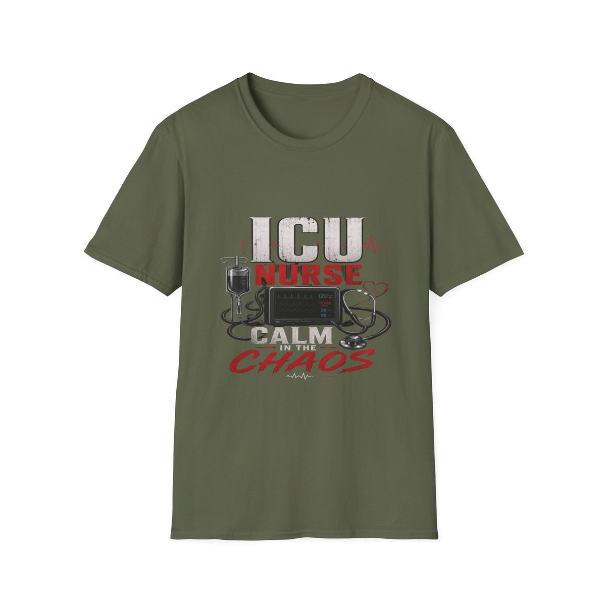Powerful ICU Nurse T-Shirt Design With Bold Typography- Graphic Tees