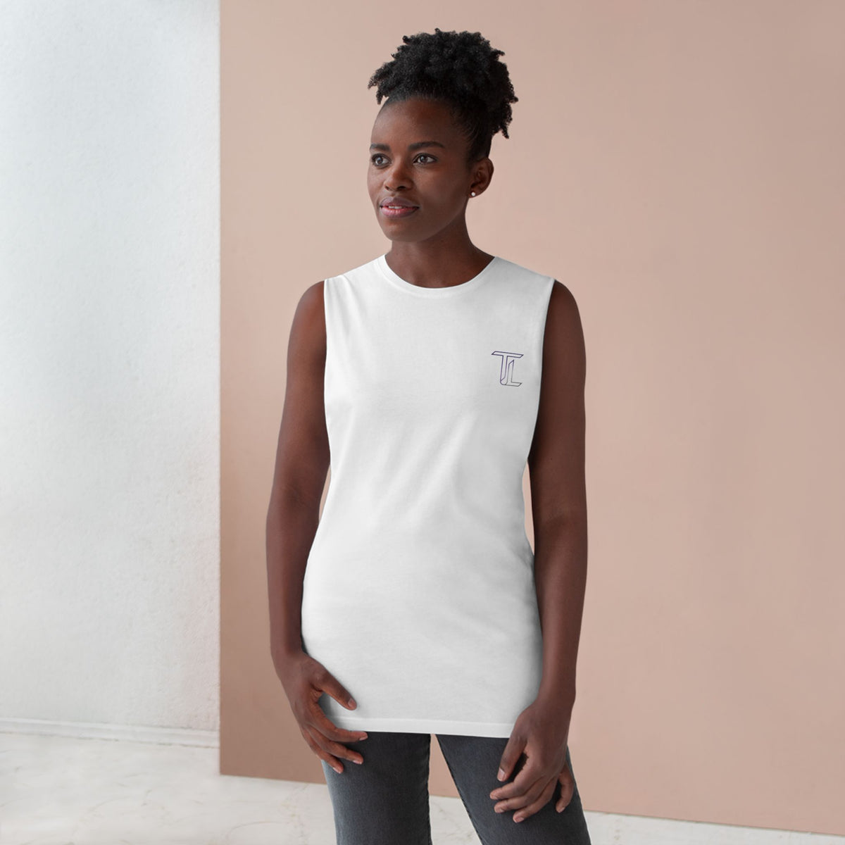 Barnard Embroidered Tank Top — Minimal College-Inspired Athletic Tank