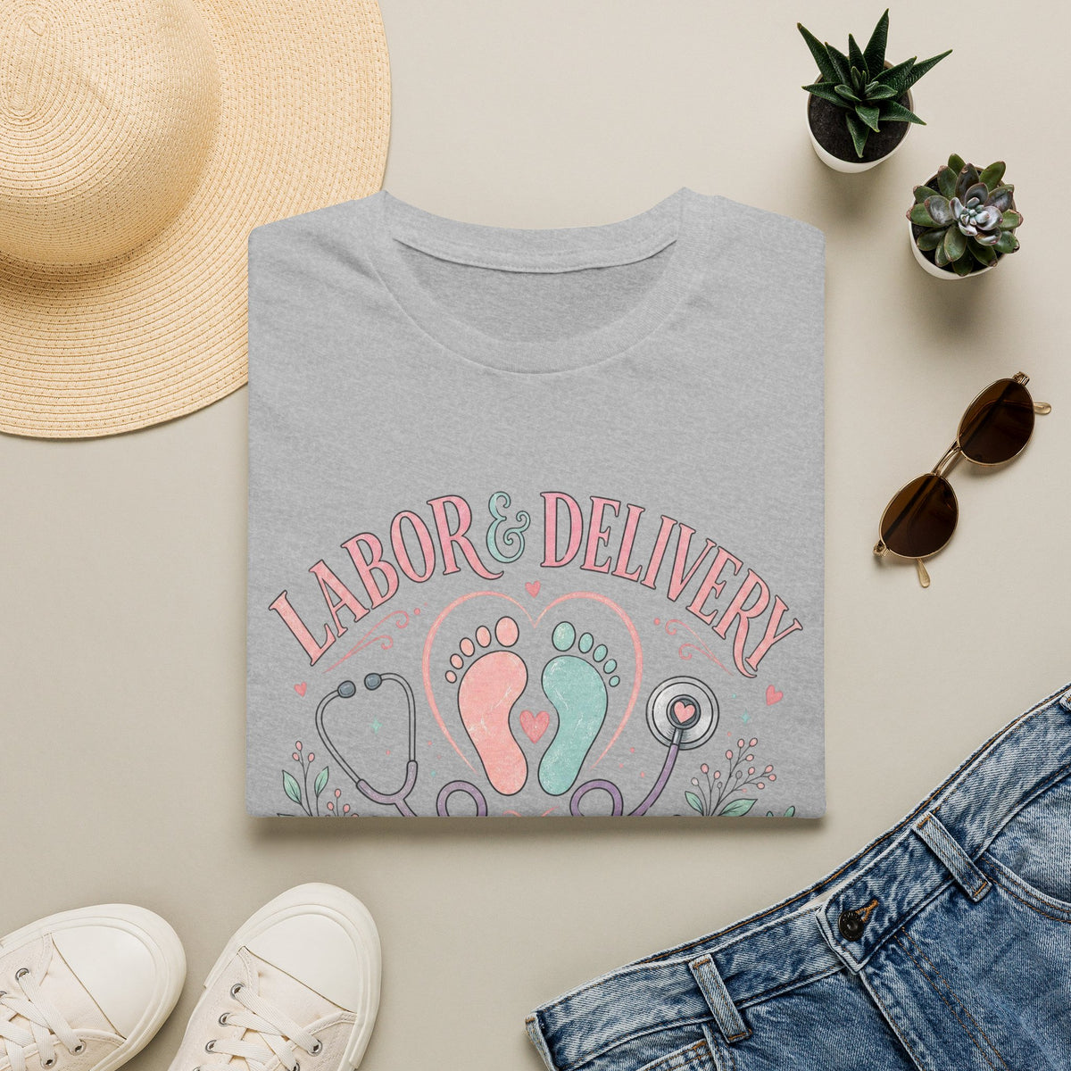 Labor And Delivery T Shirt Design Celebrating New Life