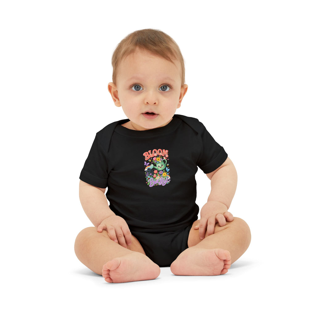 Baby Onesie - "Bloom Where You Grow" Floral Infant Bodysuit