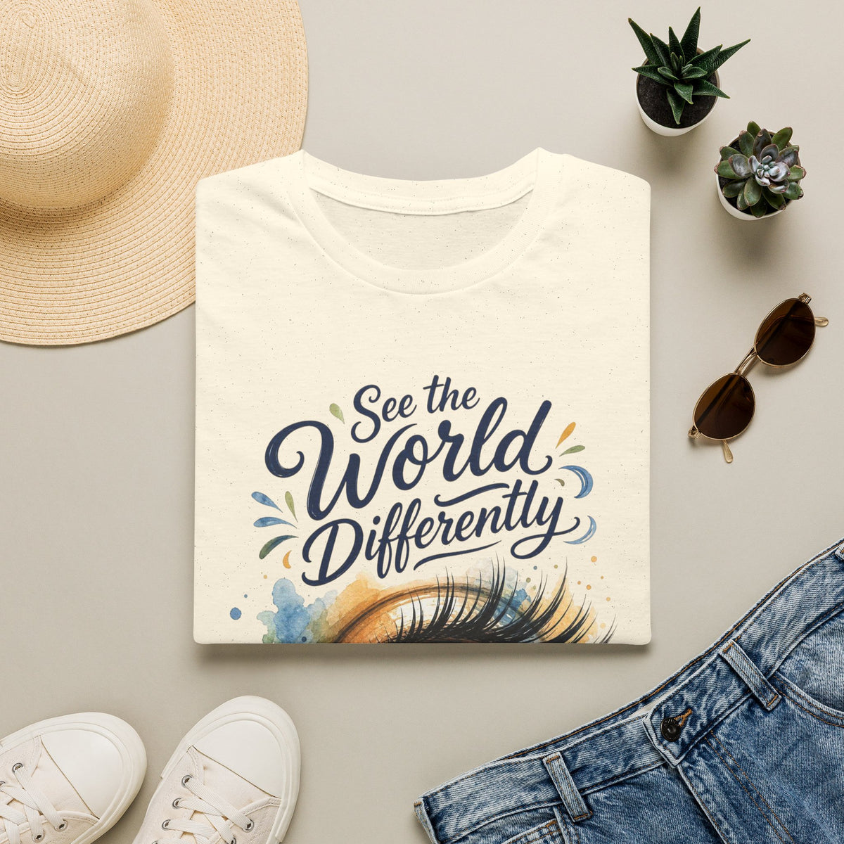 See the World Differently T-Shirt — Artistic Eye Graphic Tee
