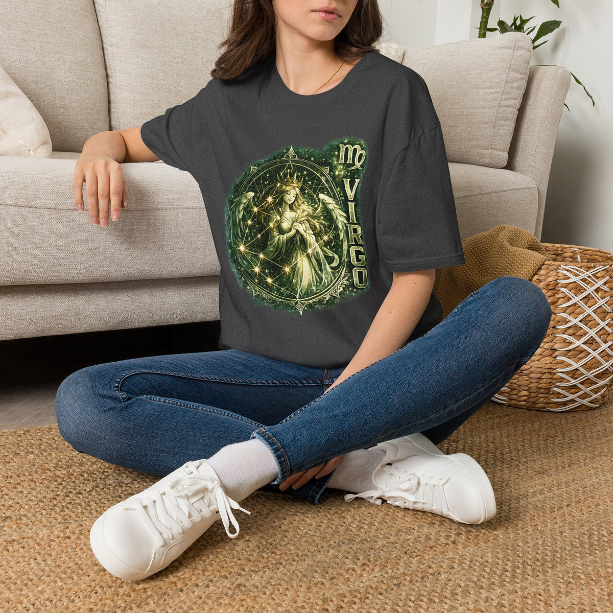 Virgo Zodiac T‑Shirt — Celestial Virgo Constellation Astrology Tee