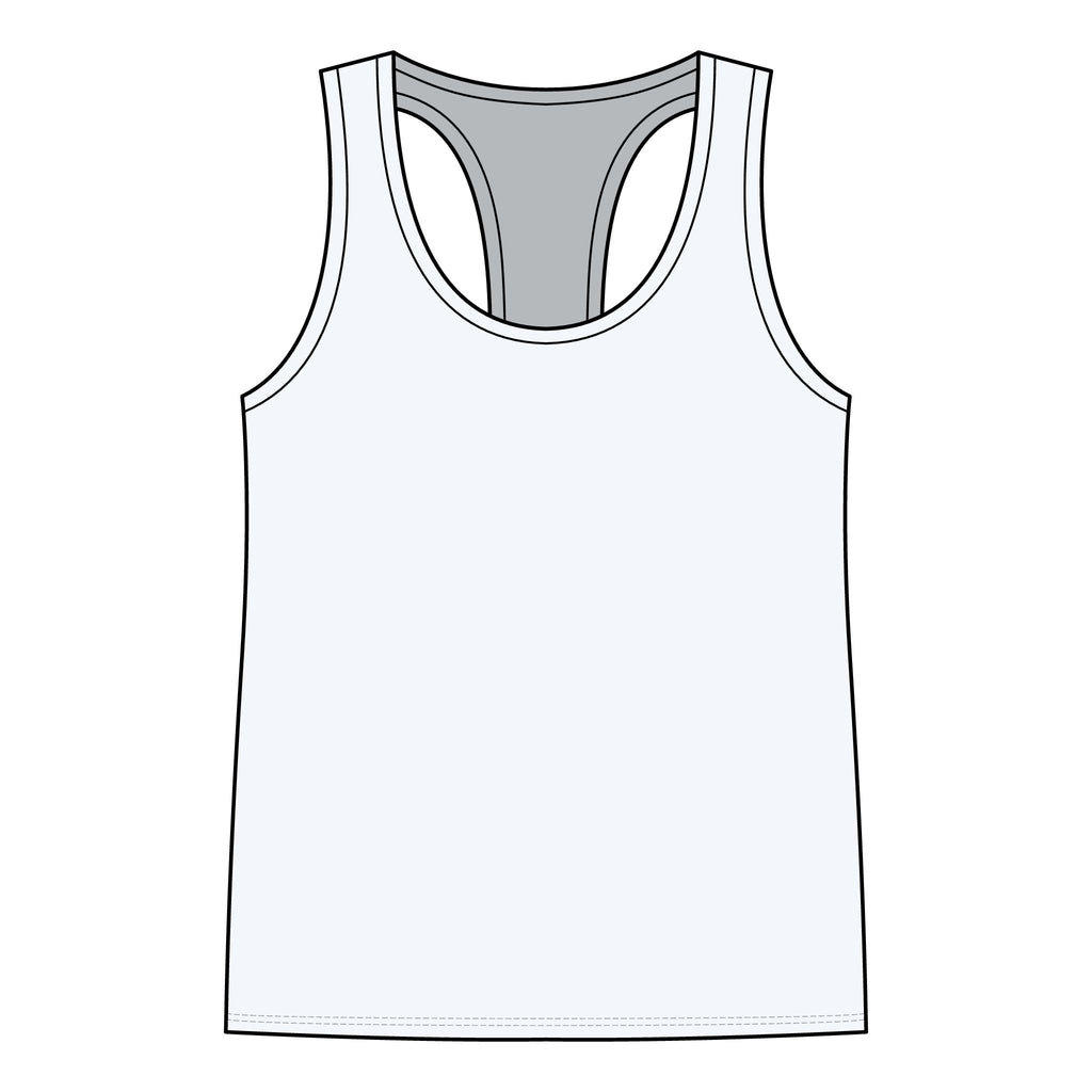 Gym Rat Tank Top — Women's Racerback Fitness Tank with Cute Mouse Weightlifter Design
