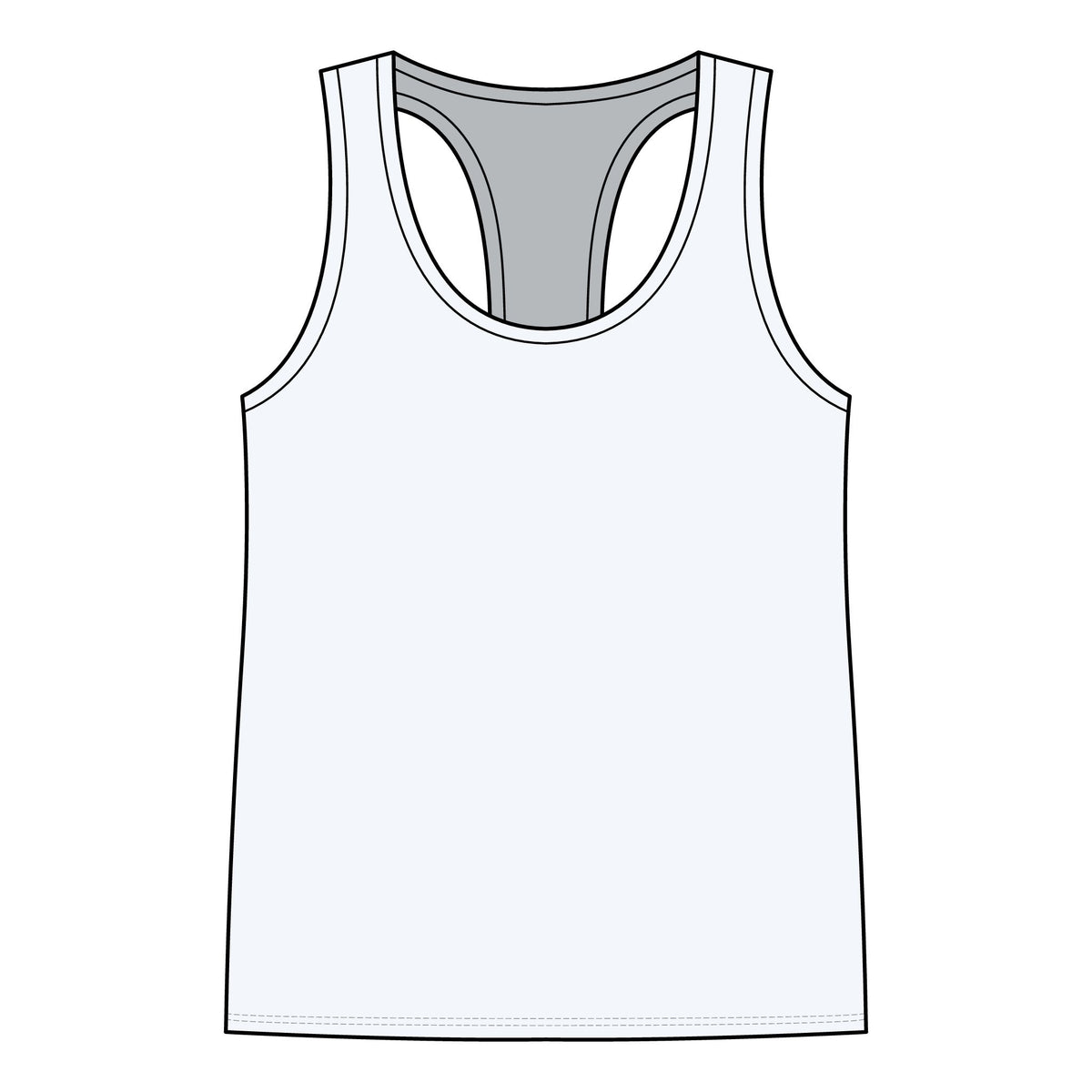 Gym Rat Tank Top — Women's Racerback Fitness Tank with Cute Mouse Weightlifter Design