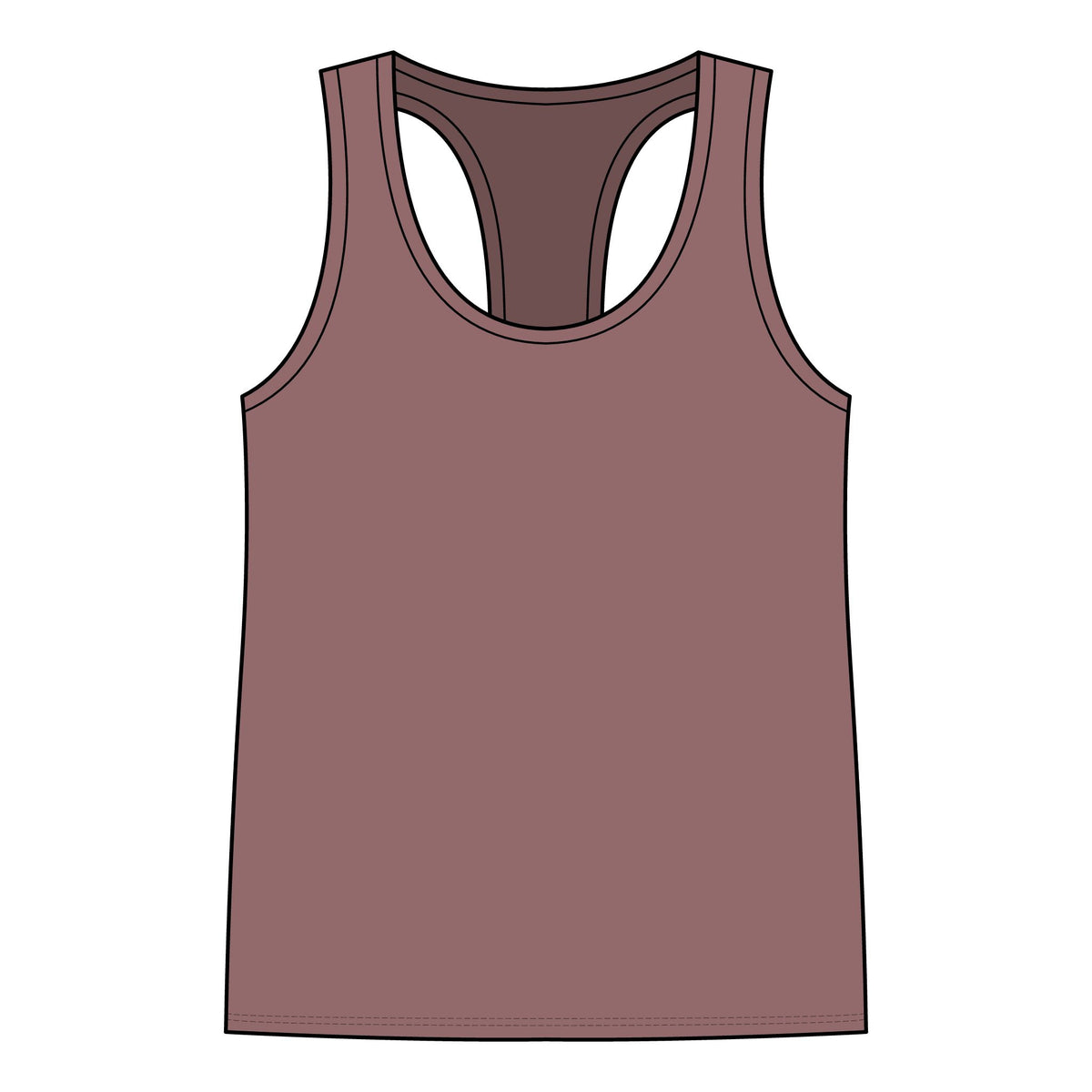 Gym Rat Tank Top — Women's Racerback Fitness Tank with Cute Mouse Weightlifter Design