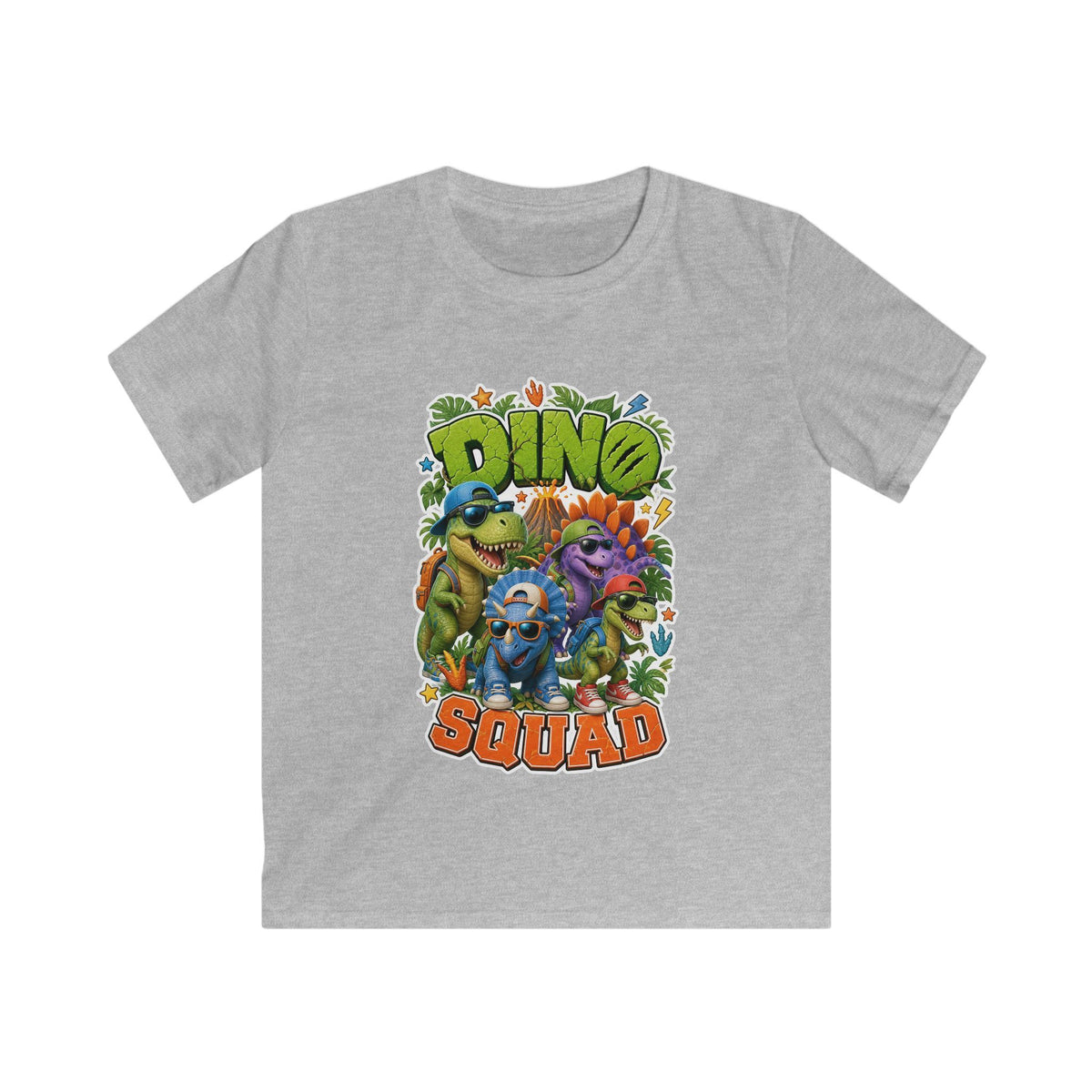 Kids Tee - 'Dino Squad' Colorful Dinosaur Graphic