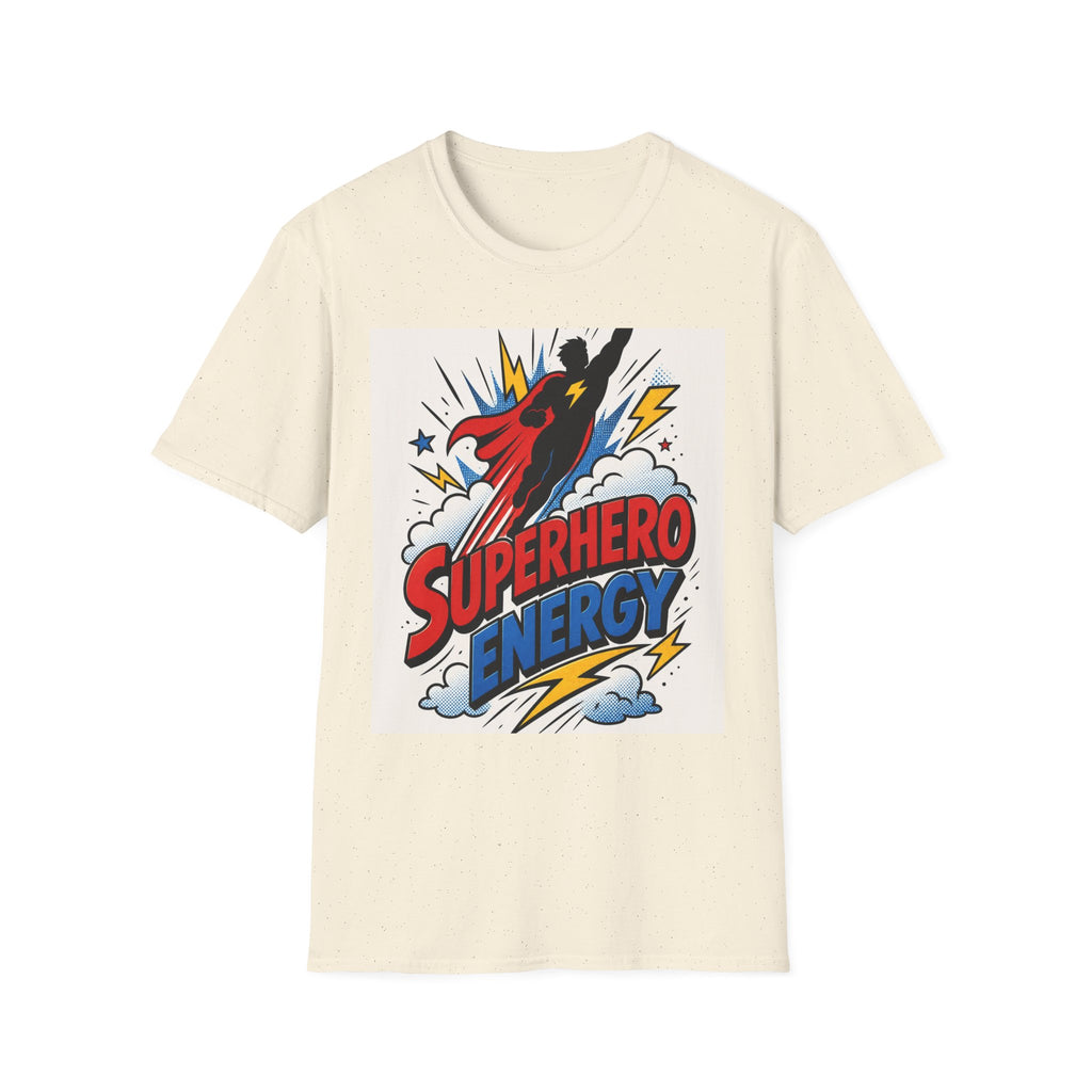 Dynamic Superhero Silhouette Soaring Through Colorful Clouds