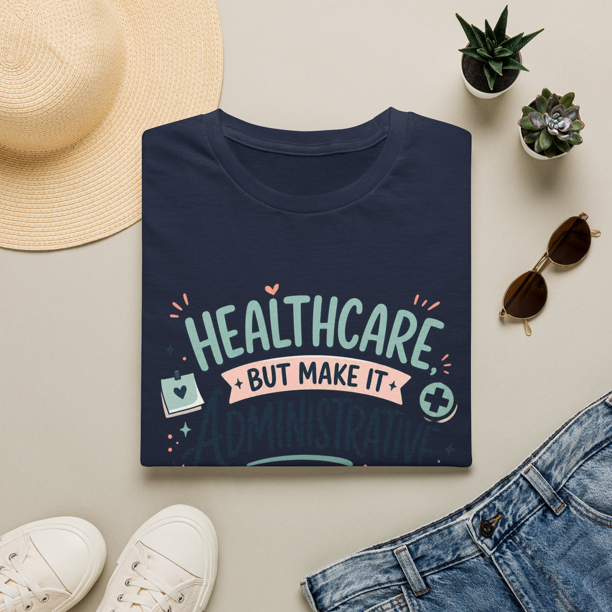 Playful T Shirt Design Showcasing Creative Healthcare Typography