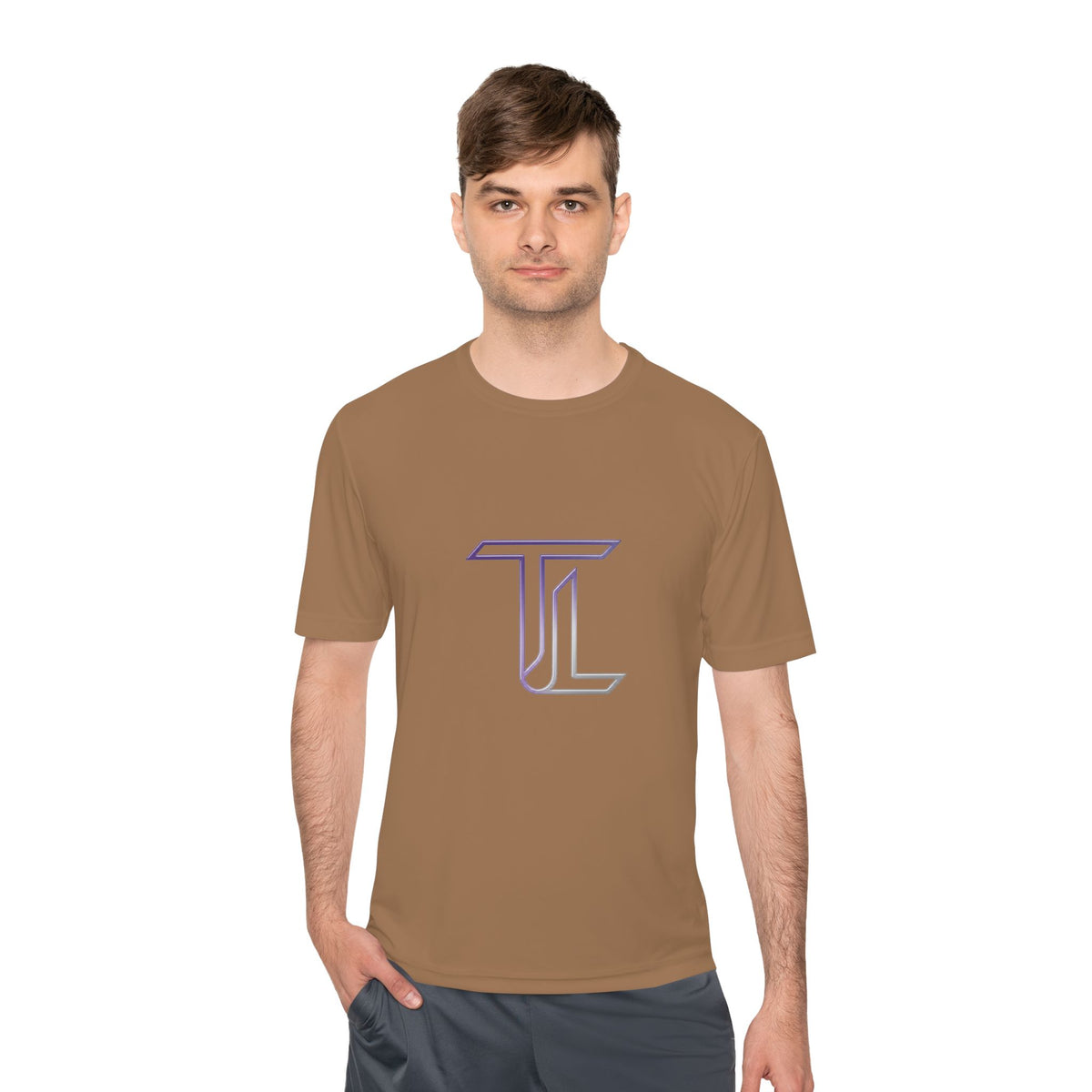 Monogram TL Performance Tee — Moisture-Wicking Athletic Shirt