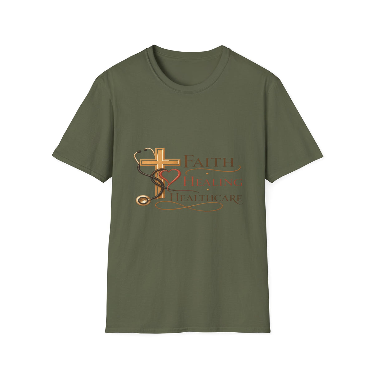 Elegant Typography Featuring Inspirational Healthcare Symbols- Graphic Tees