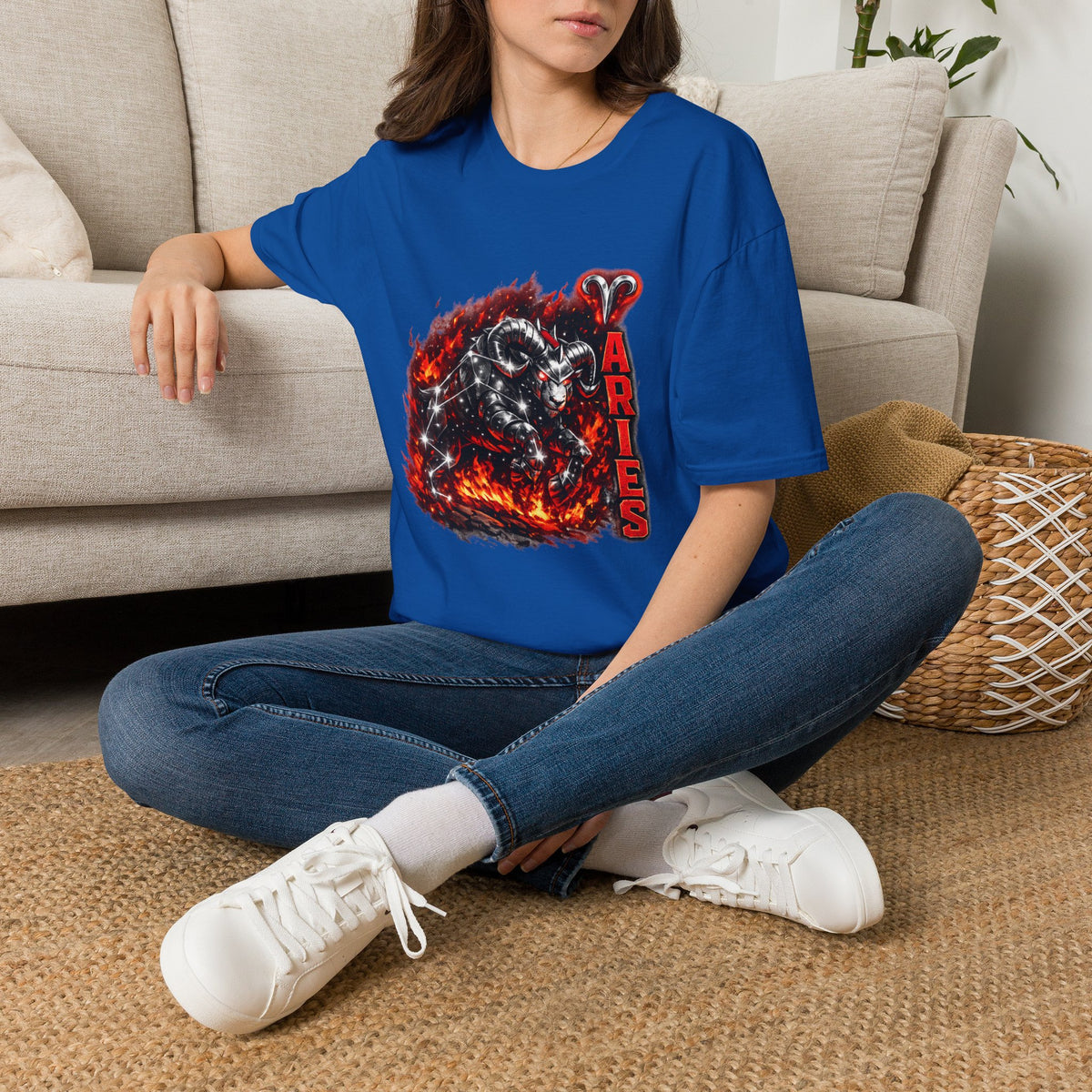 Aries Ram Zodiac T-Shirt — Fiery Ram Astrology Tee