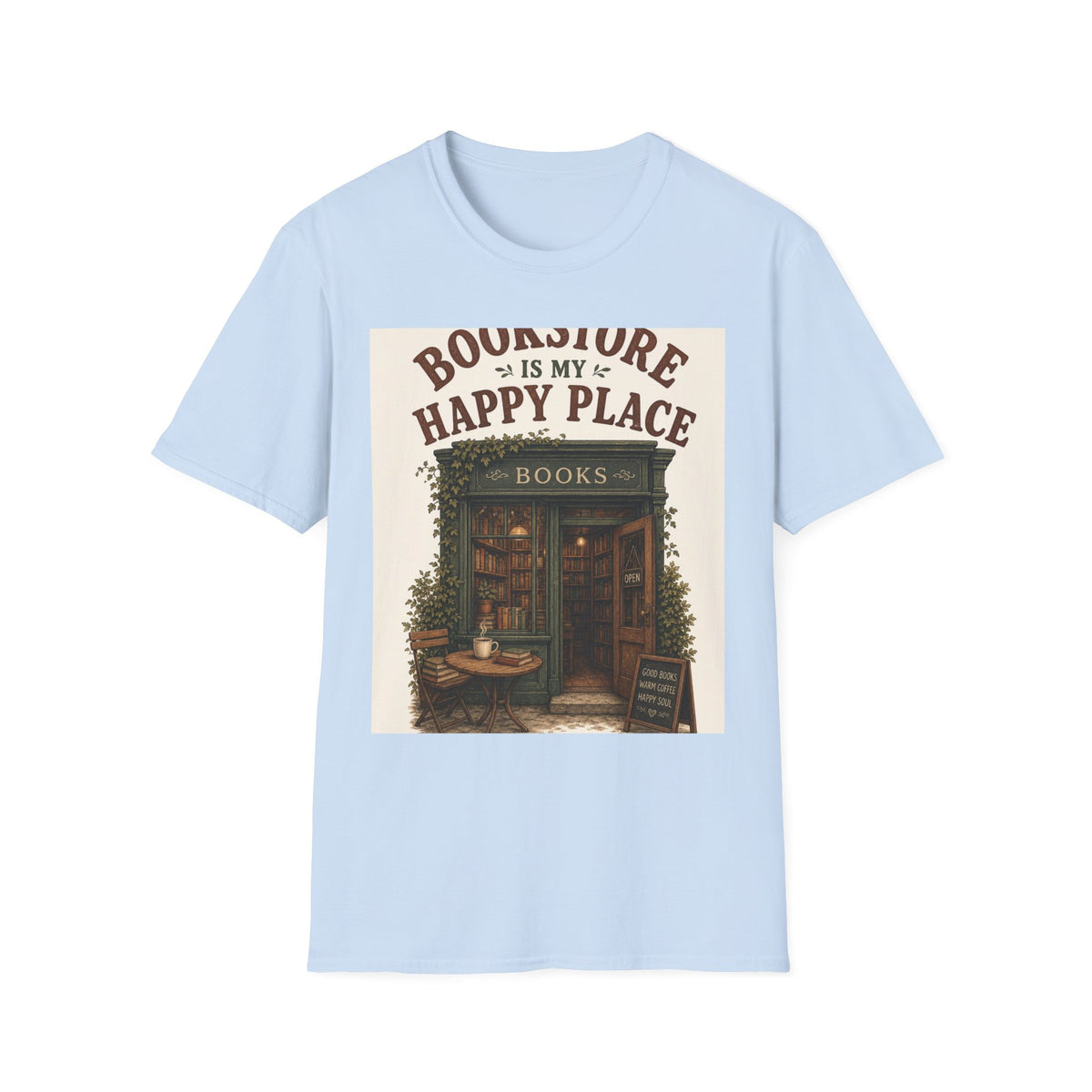 Vintage Bookstore Front With Open Door And Warm Aesthetic