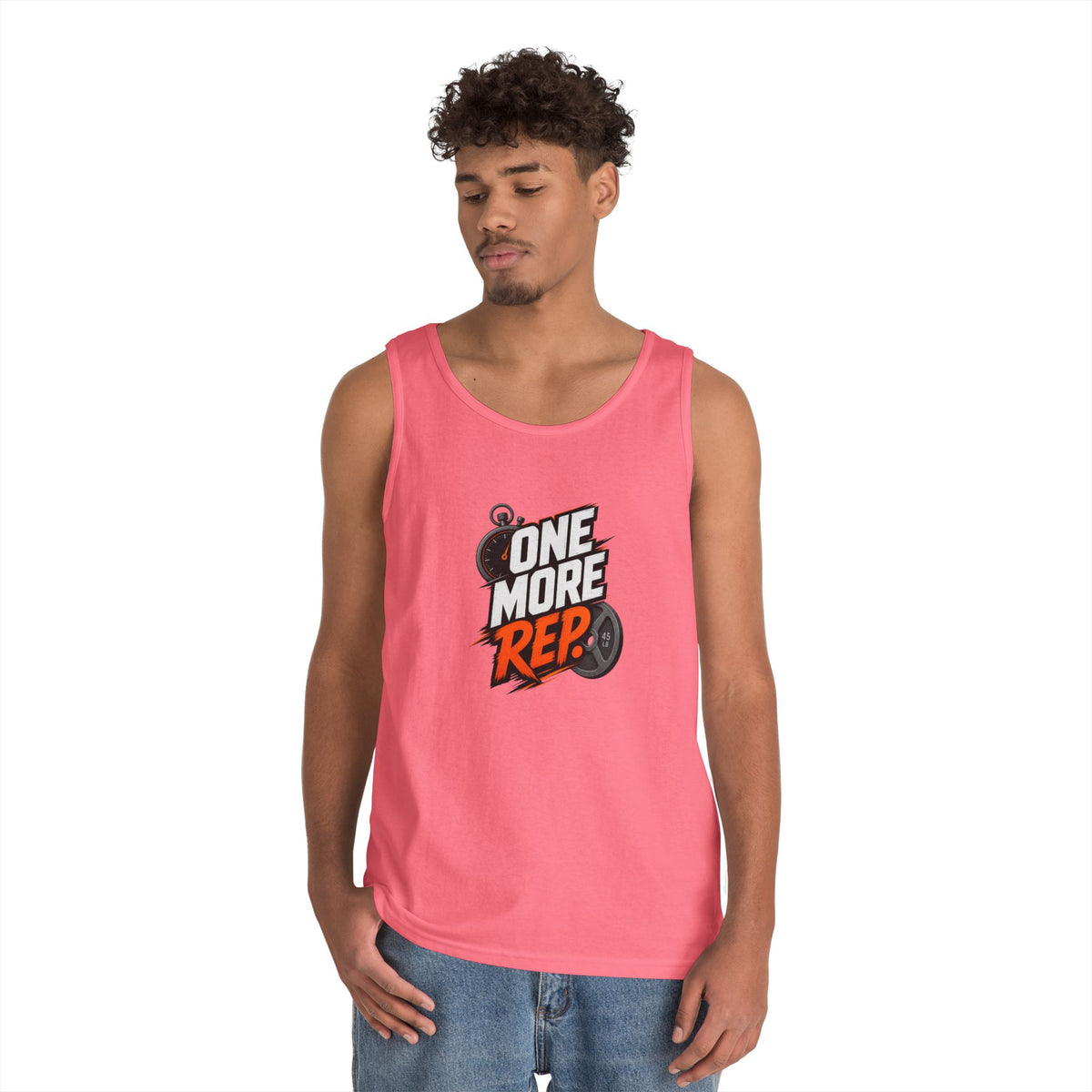 One More Rep Tank Top — Motivational Gym Workout Tank
