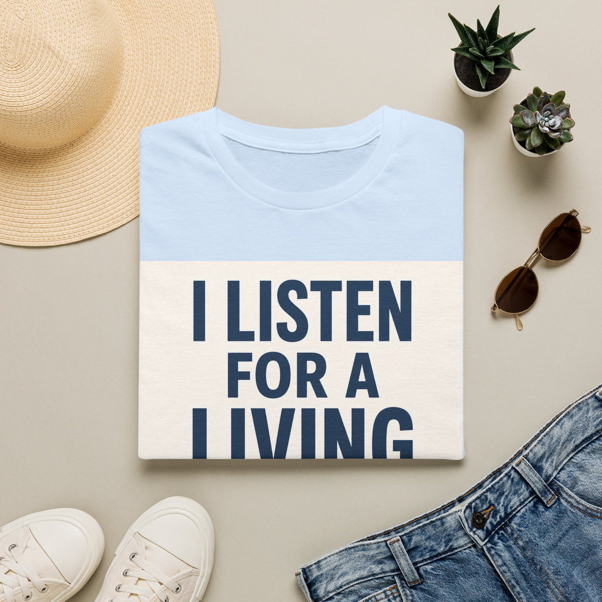 Bold Text And Minimalist Ear Illustration In Modern Design