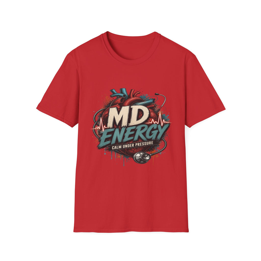 Bold MD Energy Graphic With Anatomical Heart Design- Graphic Tees