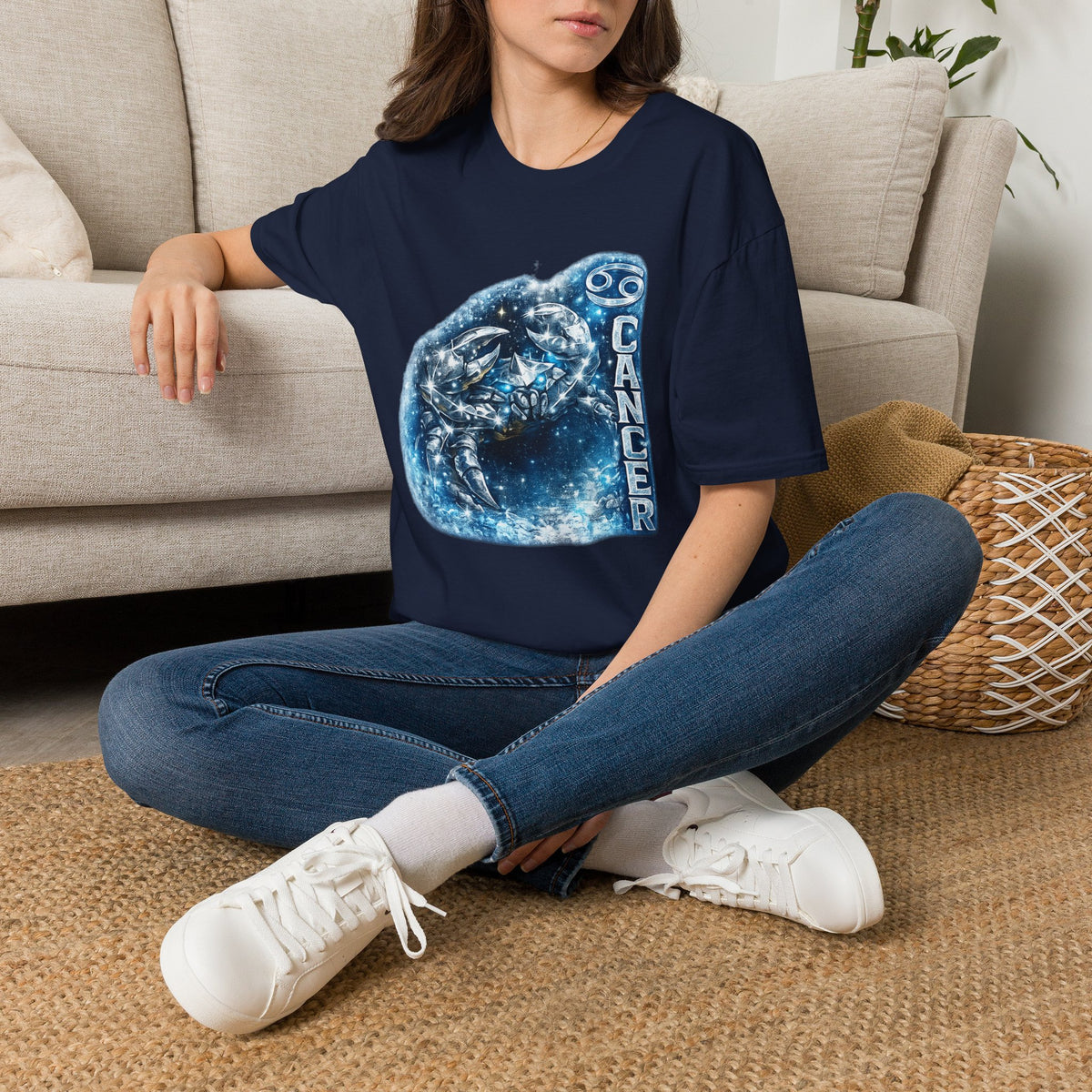 Cancer Zodiac T-Shirt — Cosmic Crab Astrology Tee