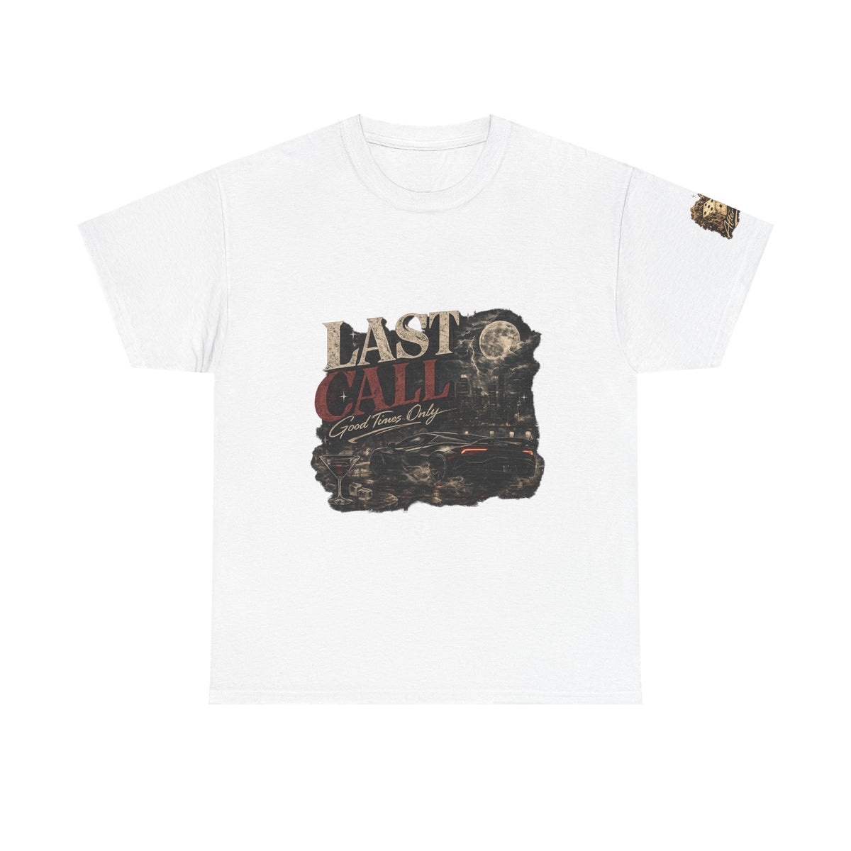 Last Call Graphic Tee — Vintage Bar Nightlife T‑Shirt
