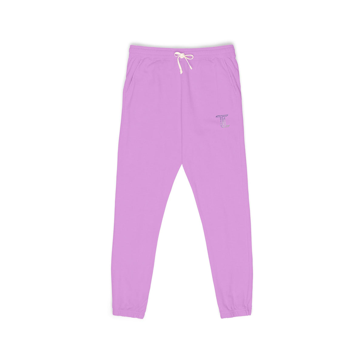 Midnight Motion Sweatpants — Small Lavender Skull Accent