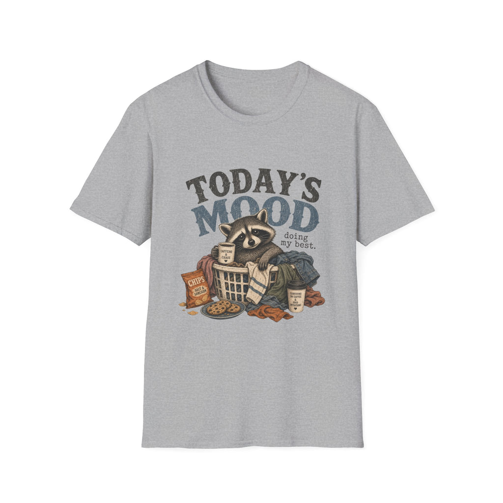 Today’s Mood Raccoon T-Shirt — 'Doing My Best' Cozy Casual Tee