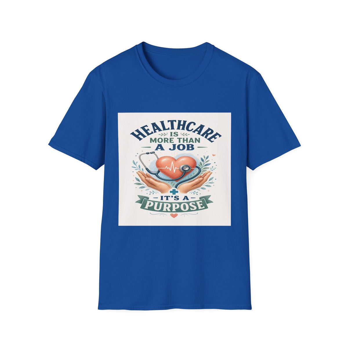 Inspirational T-shirt Design Featuring Compassionate Healthcare Imagery- Graphic Tees