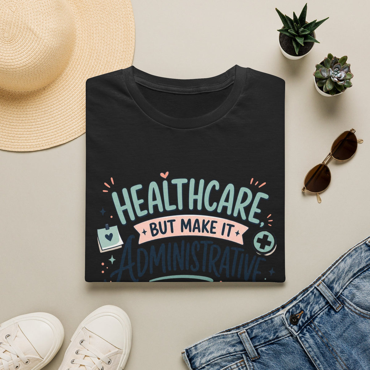Playful T Shirt Design Showcasing Creative Healthcare Typography
