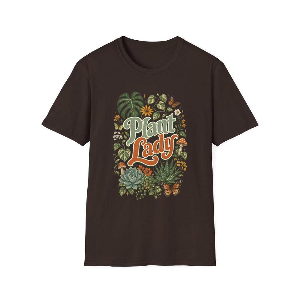 Plant Lady T-Shirt — Vintage Botanical Graphic Tee for Plant Lovers