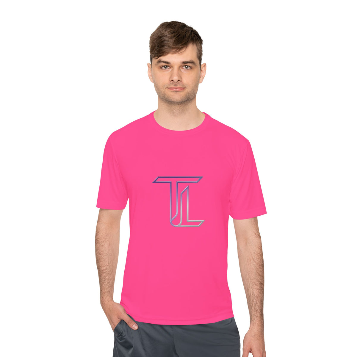 Monogram TL Performance Tee — Moisture-Wicking Athletic Shirt