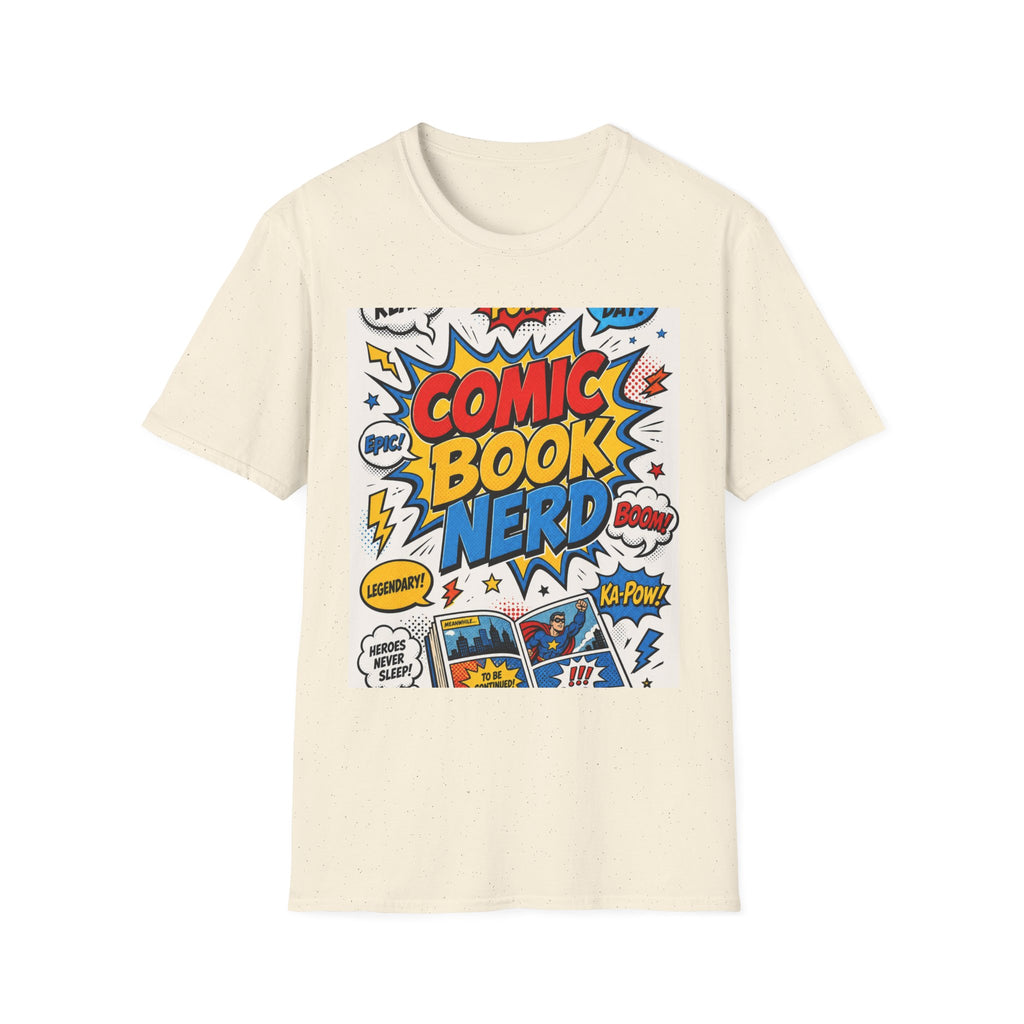 Dynamic Comic Book Nerd Design With Playful Typography