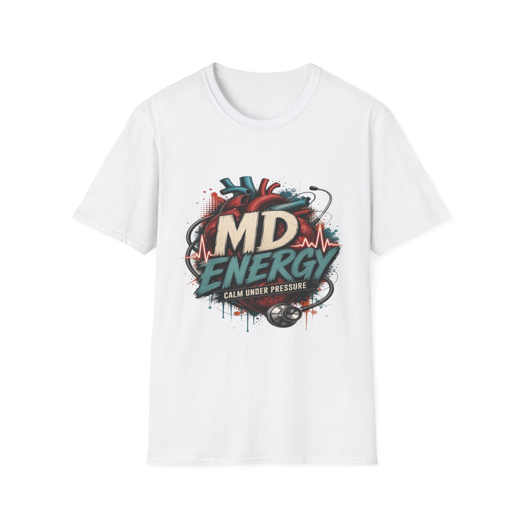 Bold MD Energy Graphic With Anatomical Heart Design- Graphic Tees