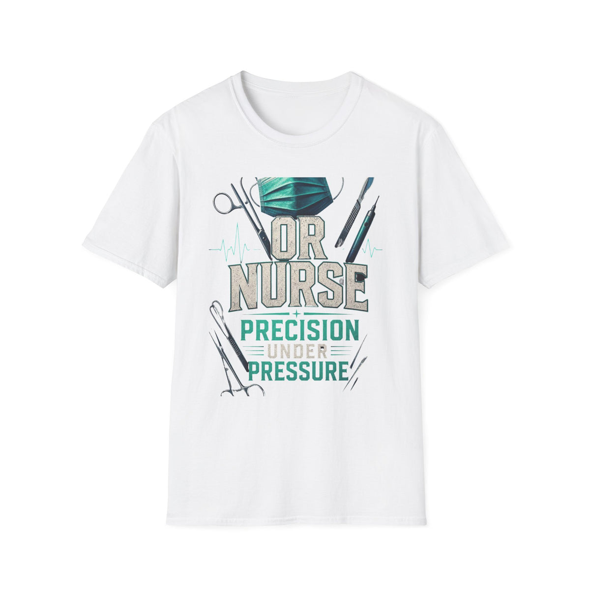 Bold Typography T Shirt Design For OR Nurse Theme