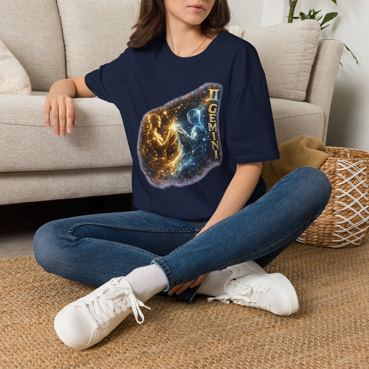 Gemini Constellation T-Shirt — Cosmic Twins Zodiac Tee