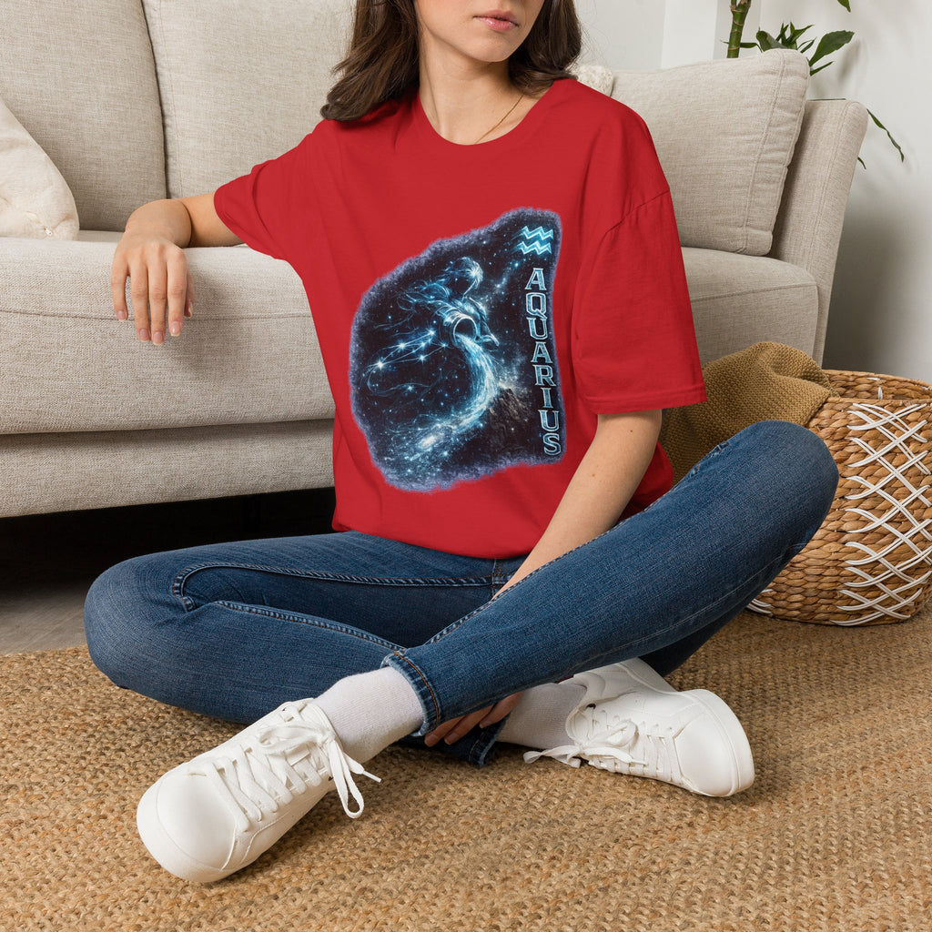 Aquarius Constellation T-Shirt — Zodiac Starry Water-Bearer Tee